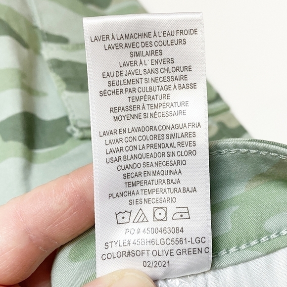 Joe's Jeans The Icon Skinny Ankle pants 26 new NWT camo camouflage olive green - Picture 9 of 14